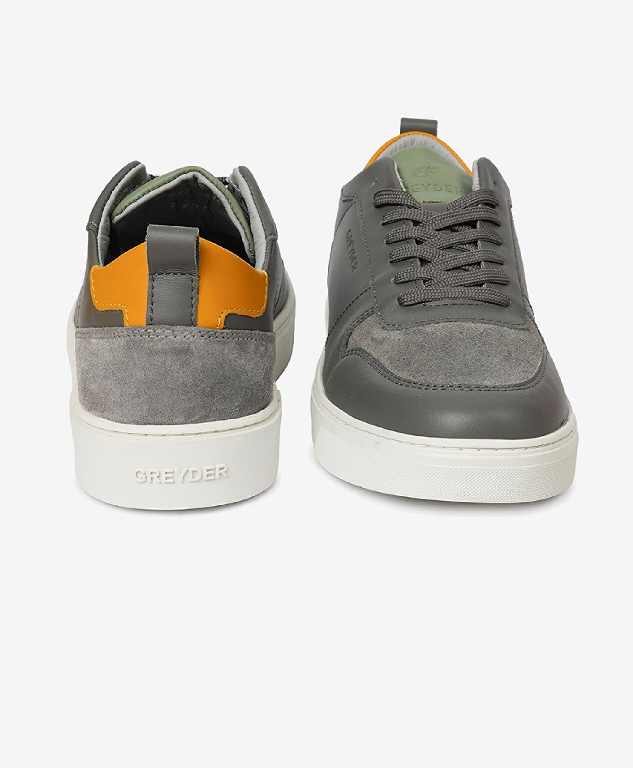 Erkek Füme Hakiki Deri Sneaker Ayakkabı - 7