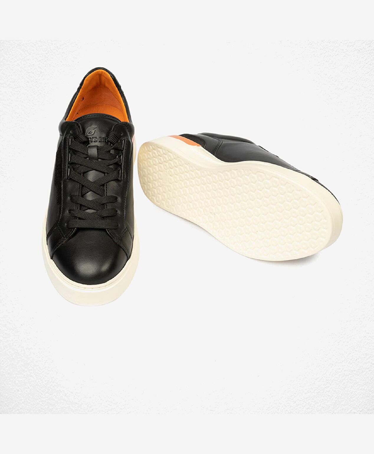 Erkek Siyah Hakiki Deri Sneaker Ayakkabı - 6