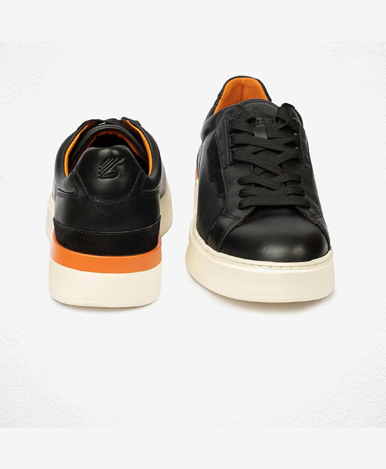 Erkek Siyah Hakiki Deri Sneaker Ayakkabı - 7