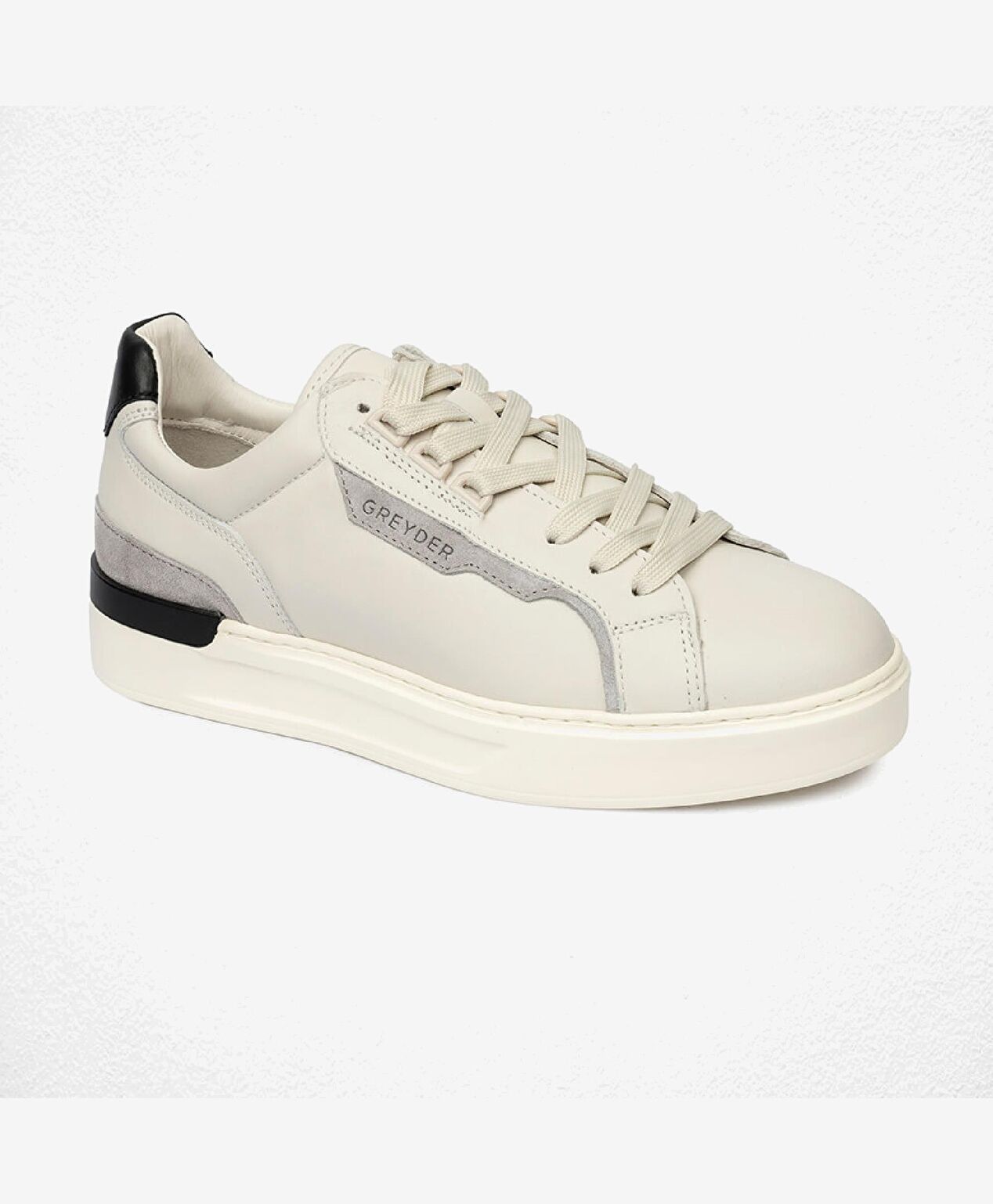 Erkek Kirli Beyaz Hakiki Deri Sneaker Ayakkabı - 2
