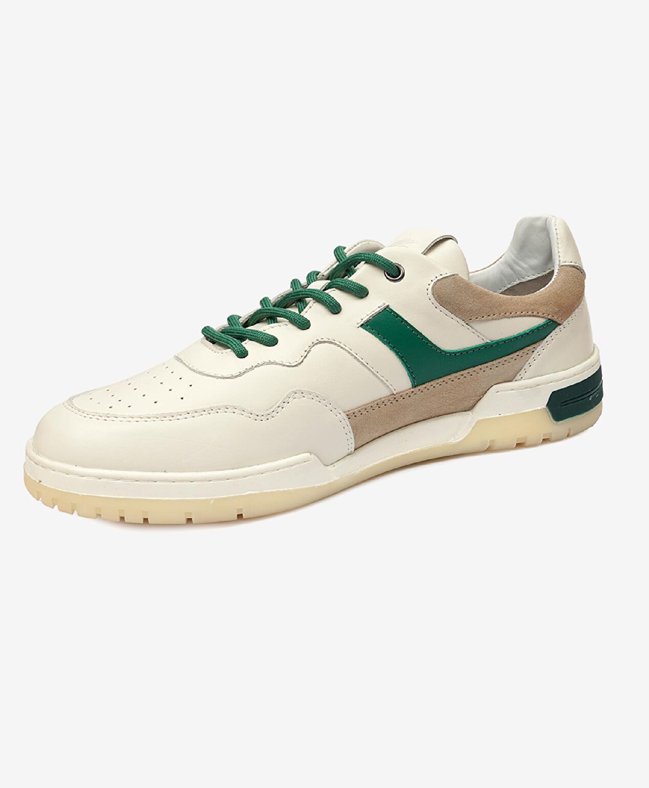 Erkek Beyaz Hakiki Deri Sneaker Ayakkabı - 5