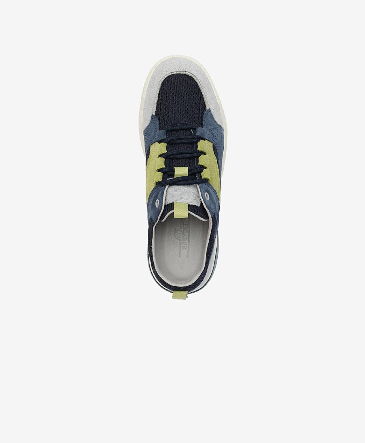 Erkek İndigo Hakiki Deri Sneaker Ayakkabı - 4