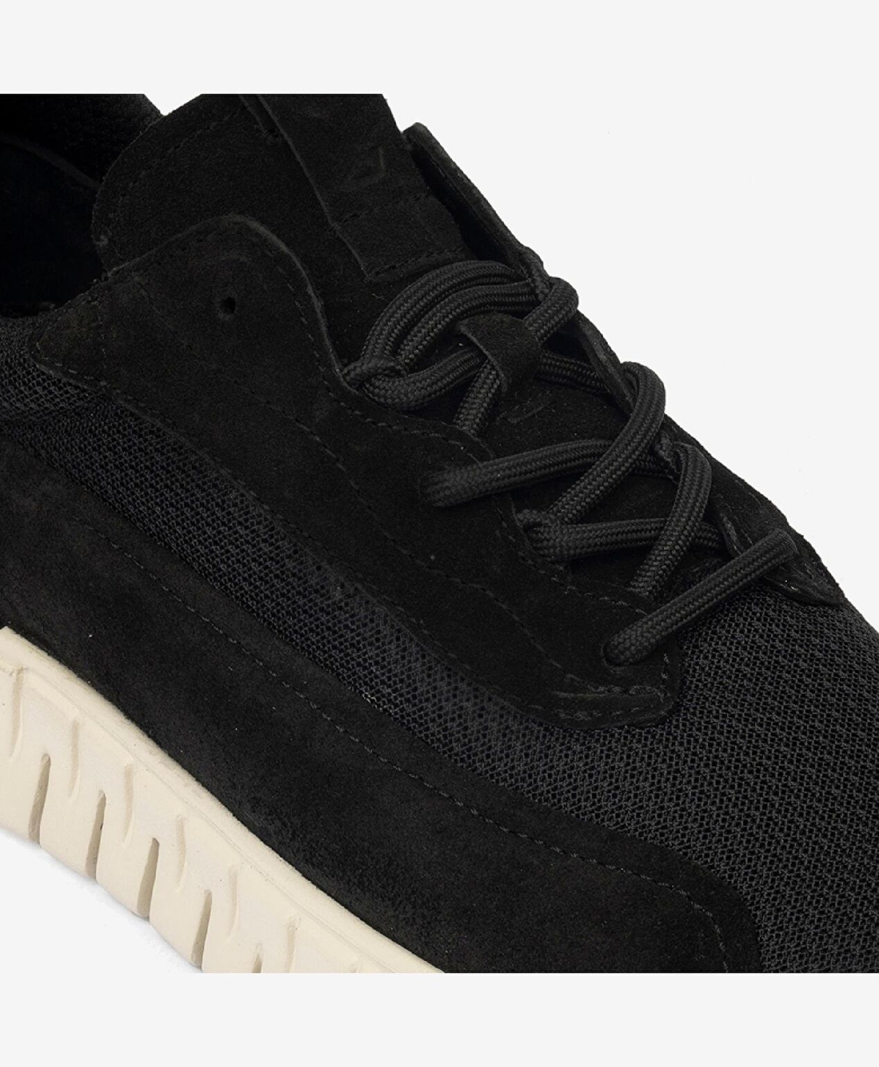 Erkek Siyah Hakiki Deri Spor Ayakkabı - 5