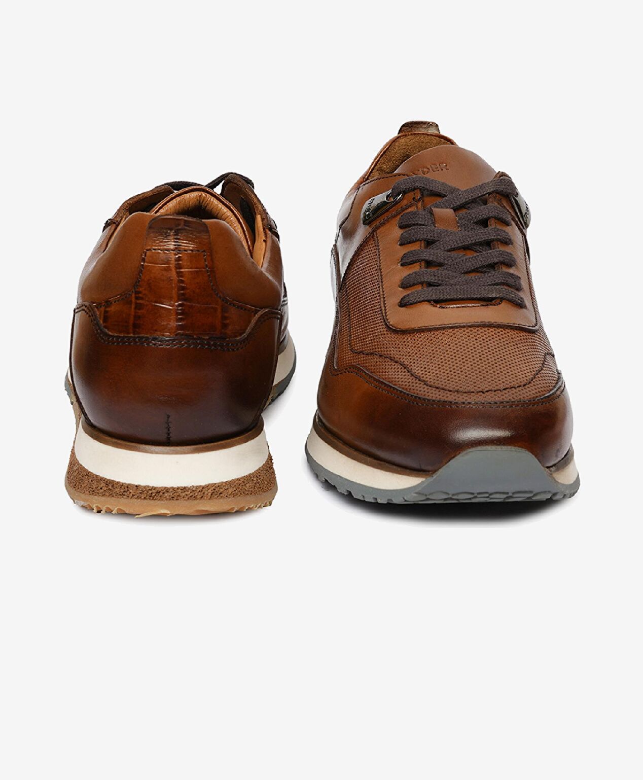 Erkek Taba Hakiki Deri Sneaker Ayakkabı - 7