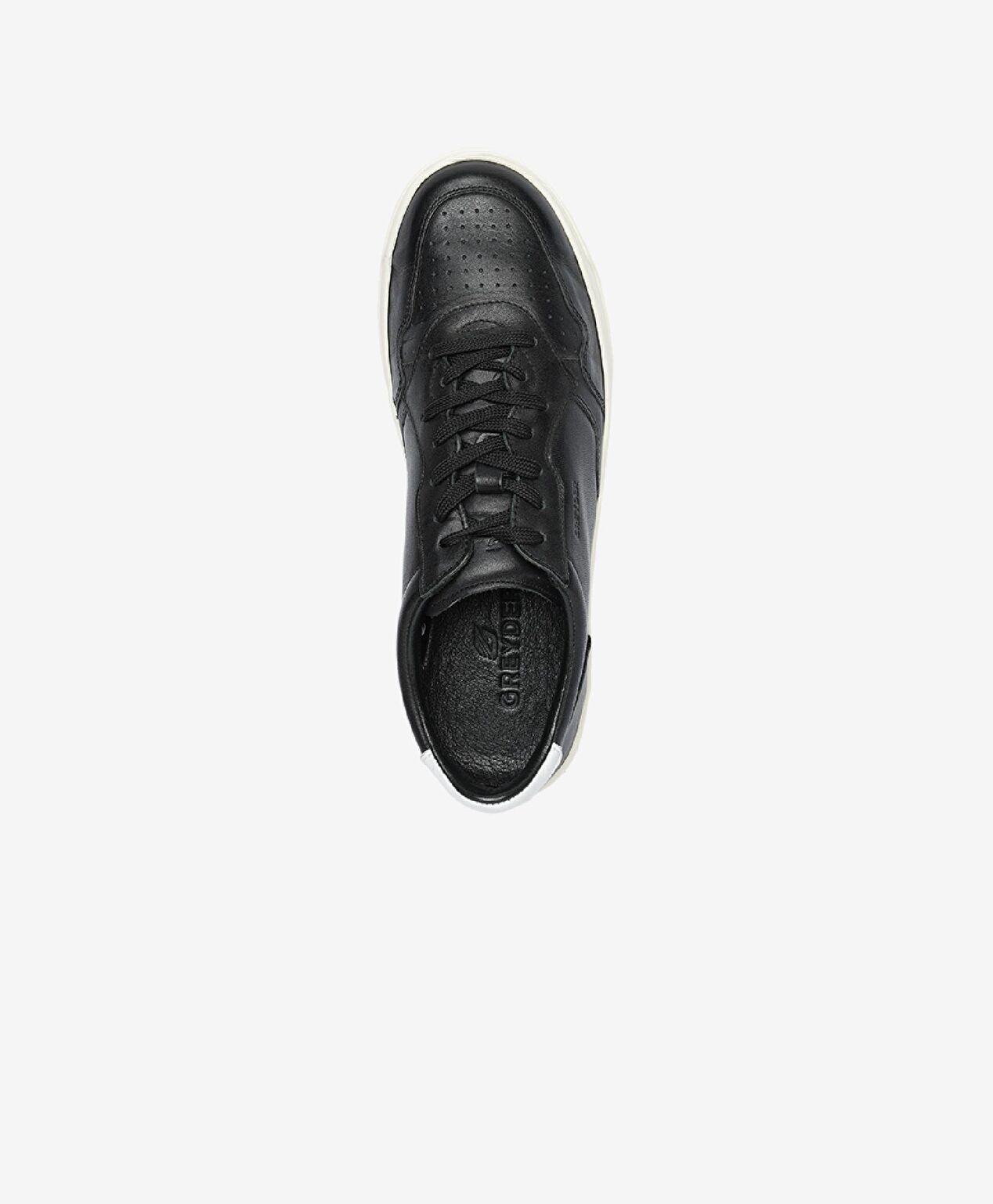 Erkek Siyah Hakiki Deri Sneaker Ayakkabı - 4