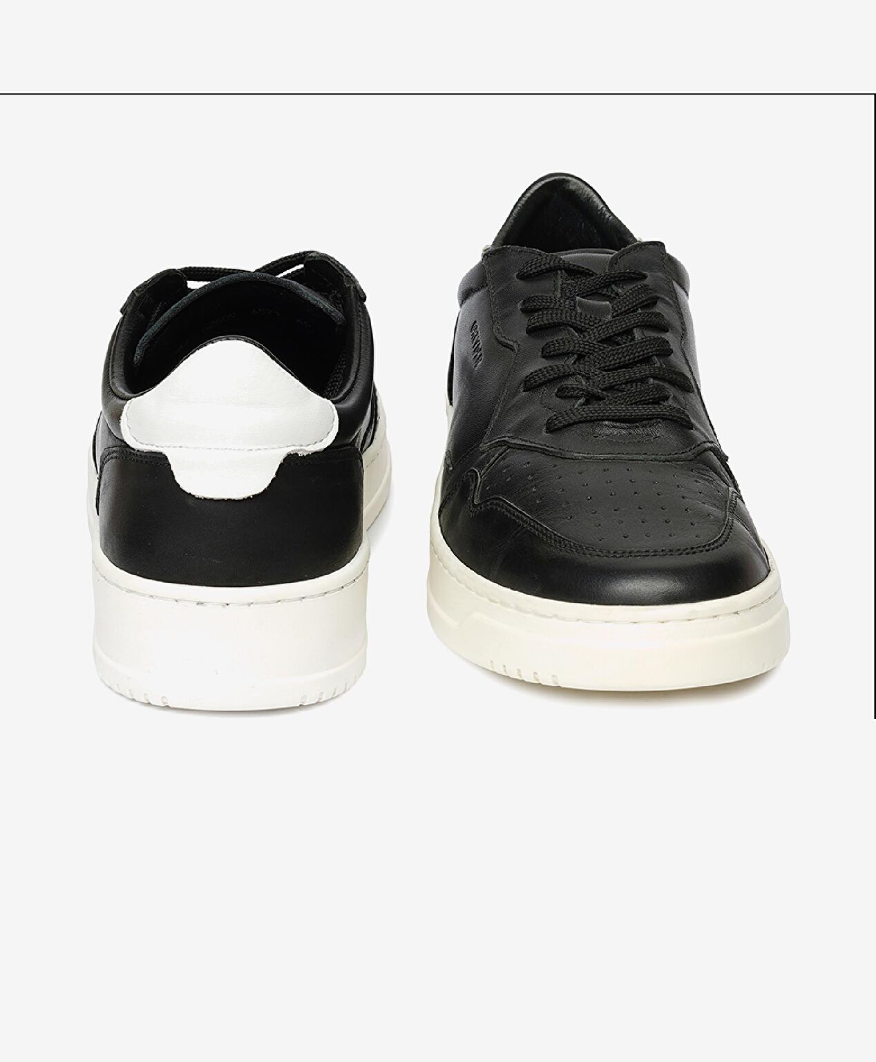 Erkek Siyah Hakiki Deri Sneaker Ayakkabı - 7
