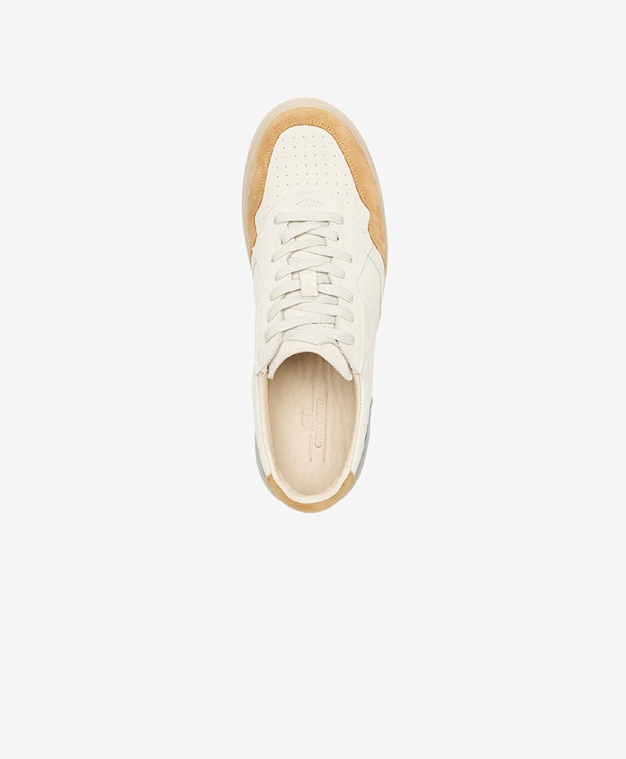 Erkek Taba Gri Hakiki Deri Sneaker Ayakkabı - 4