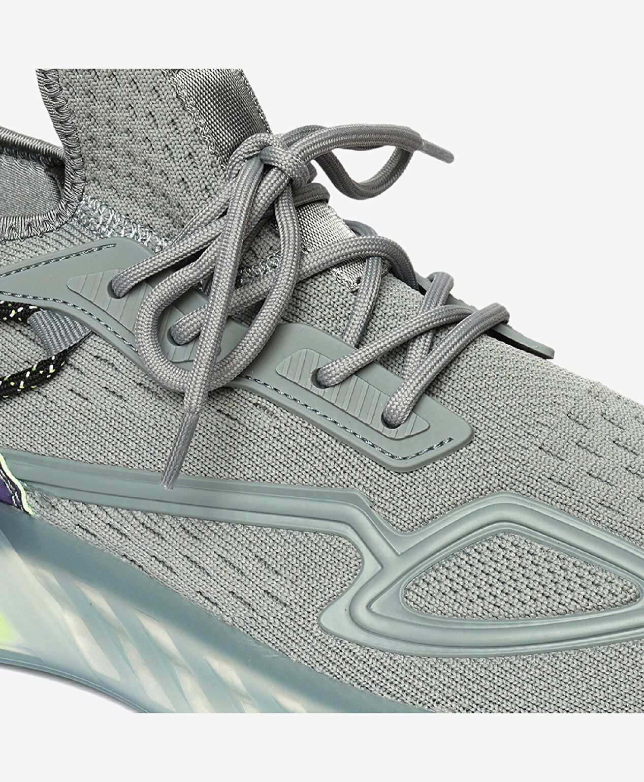 Erkek Gri Sneaker Ayakkabı - 5