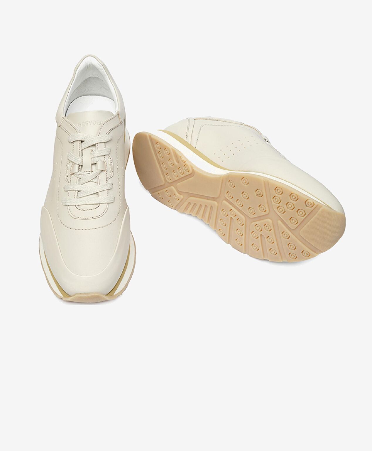 Erkek Beyaz Hakiki Deri Sneaker Ayakkabı - 6