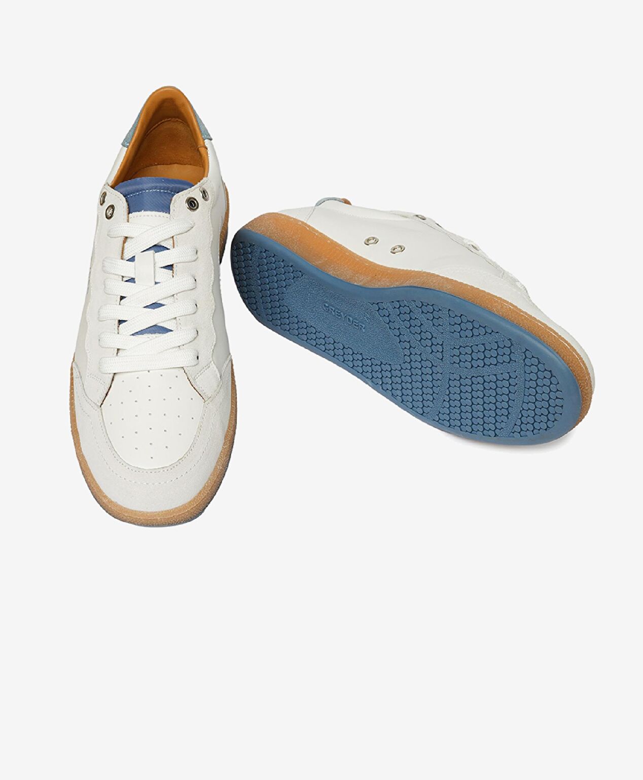 Erkek Beyaz Hakiki Deri Sneaker Ayakkabı - 6