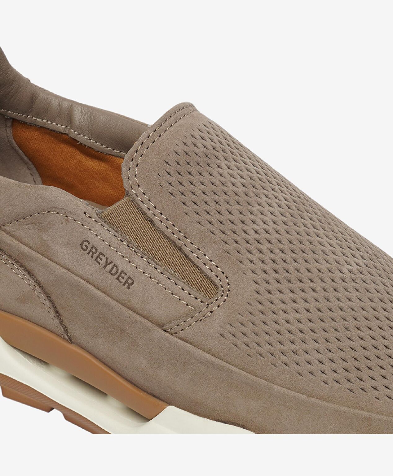 Erkek Vizon Hakiki Deri Sneaker Ayakkabı - 5