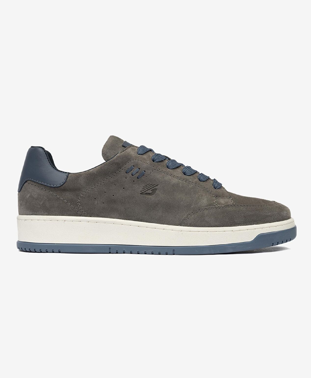 Erkek Füme Hakiki Deri Sneaker Ayakkabı - 1