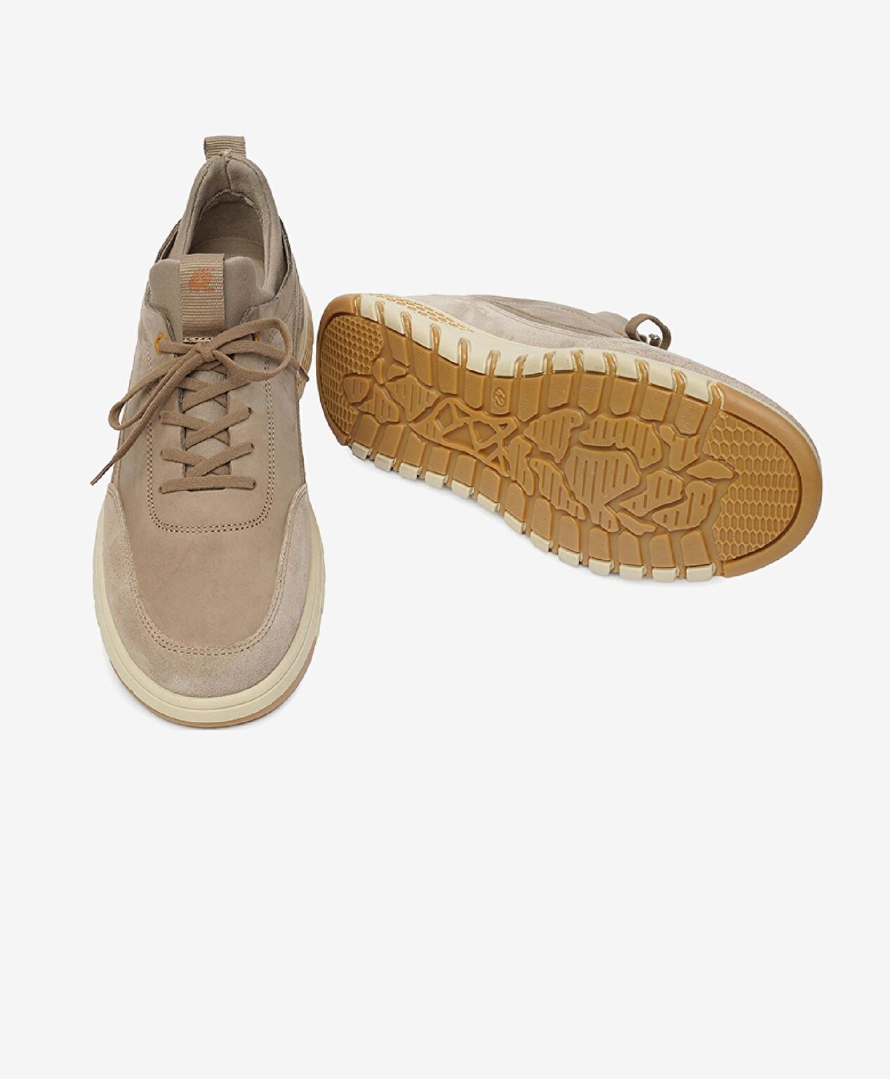 Erkek Koyu Vizon Hakiki Deri Sneaker Ayakkabı - 6