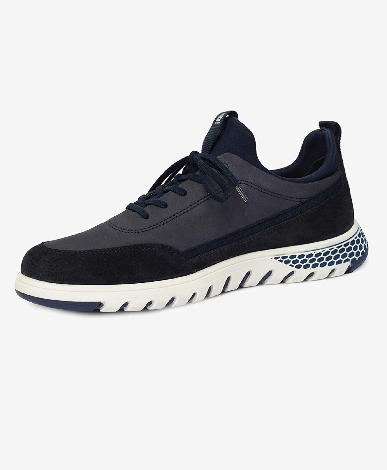 Erkek Açık Lacivert Hakiki Deri Sneaker Ayakkabı - 3
