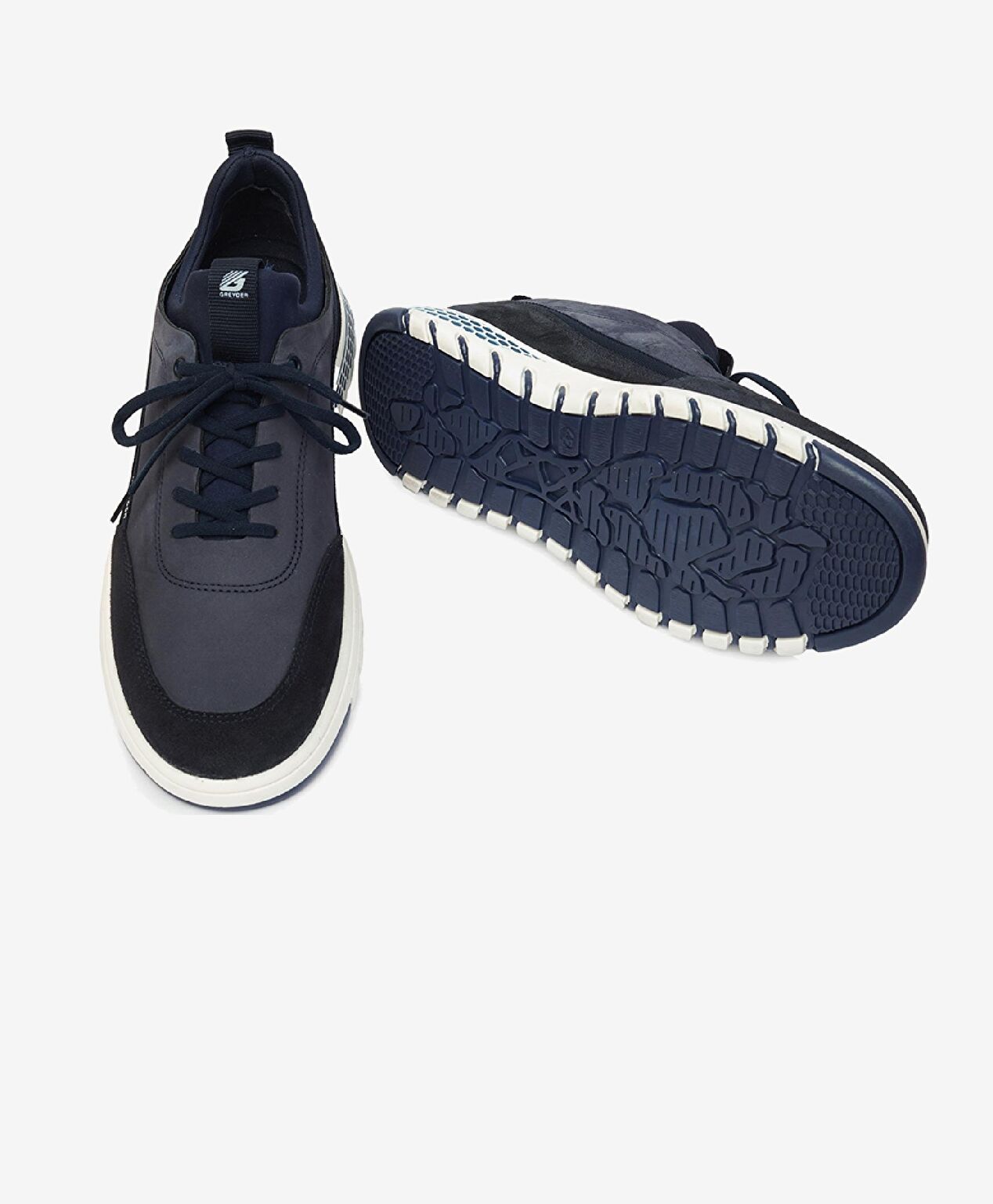 Erkek Açık Lacivert Hakiki Deri Sneaker Ayakkabı - 6
