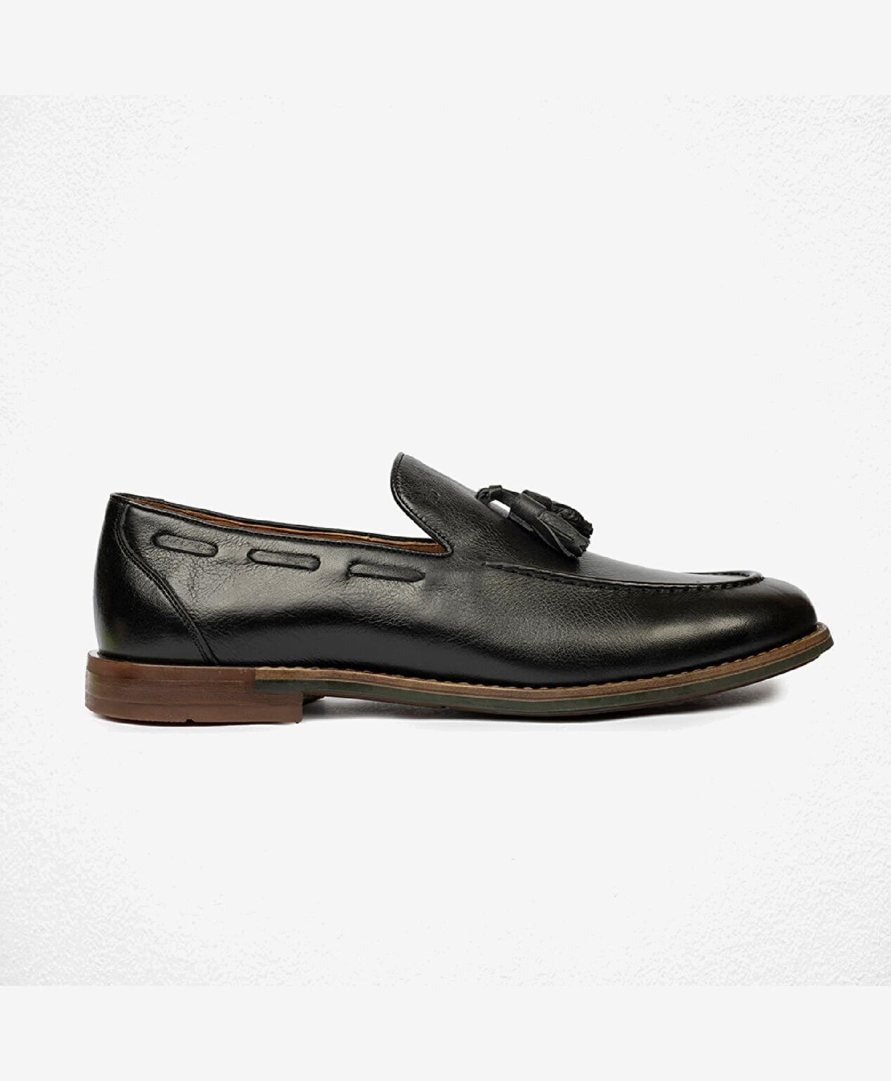 Erkek Siyah Hakiki Deri Loafer Ayakkabı - 1