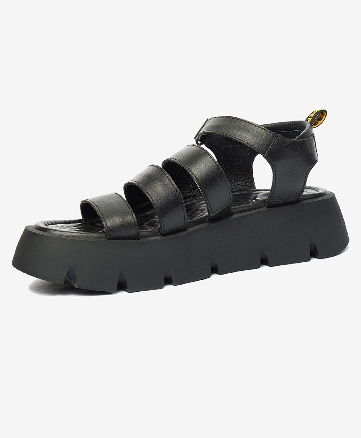 Kadın Siyah Hakiki Deri Sandalet - 3