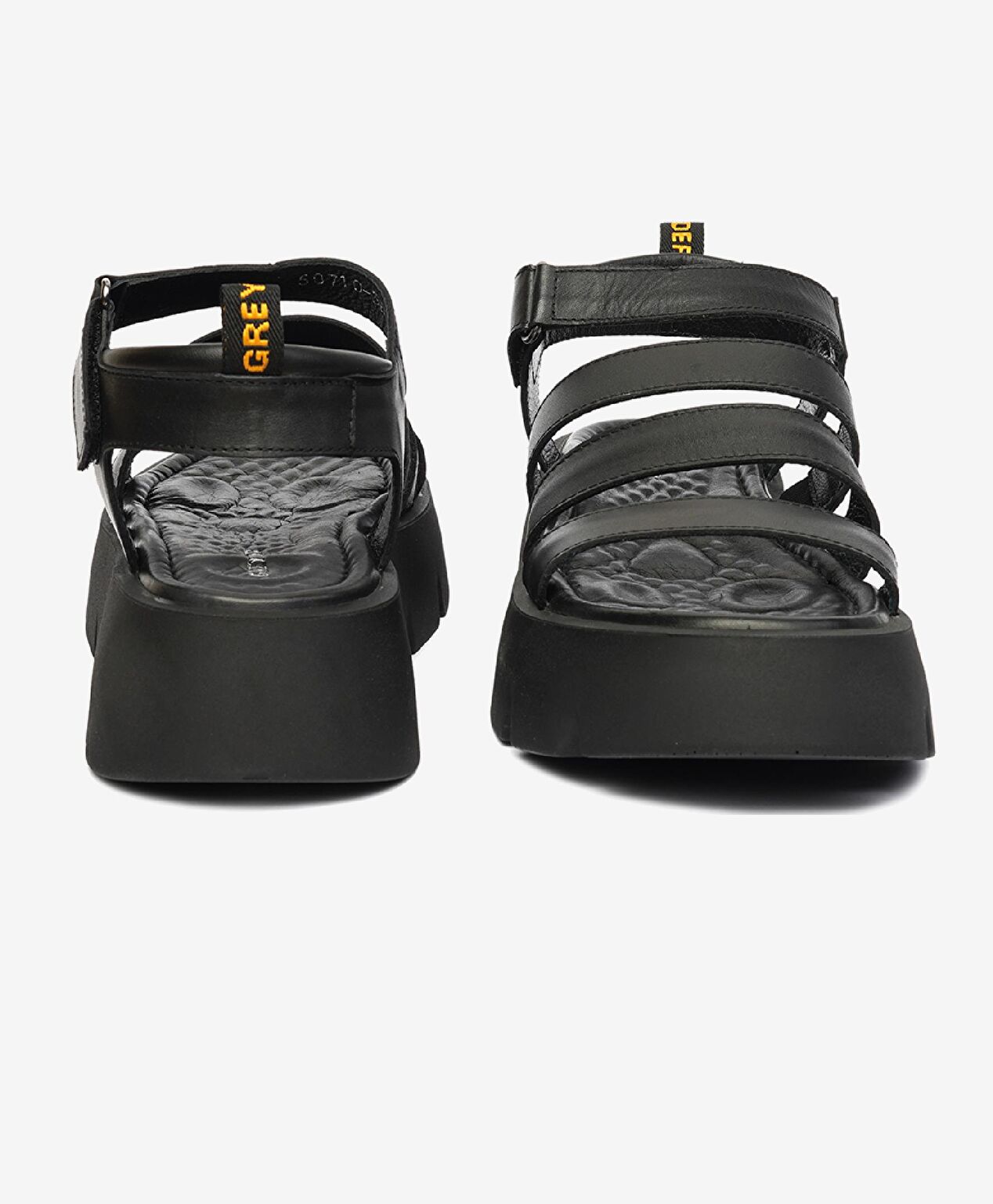 Kadın Siyah Hakiki Deri Sandalet - 7