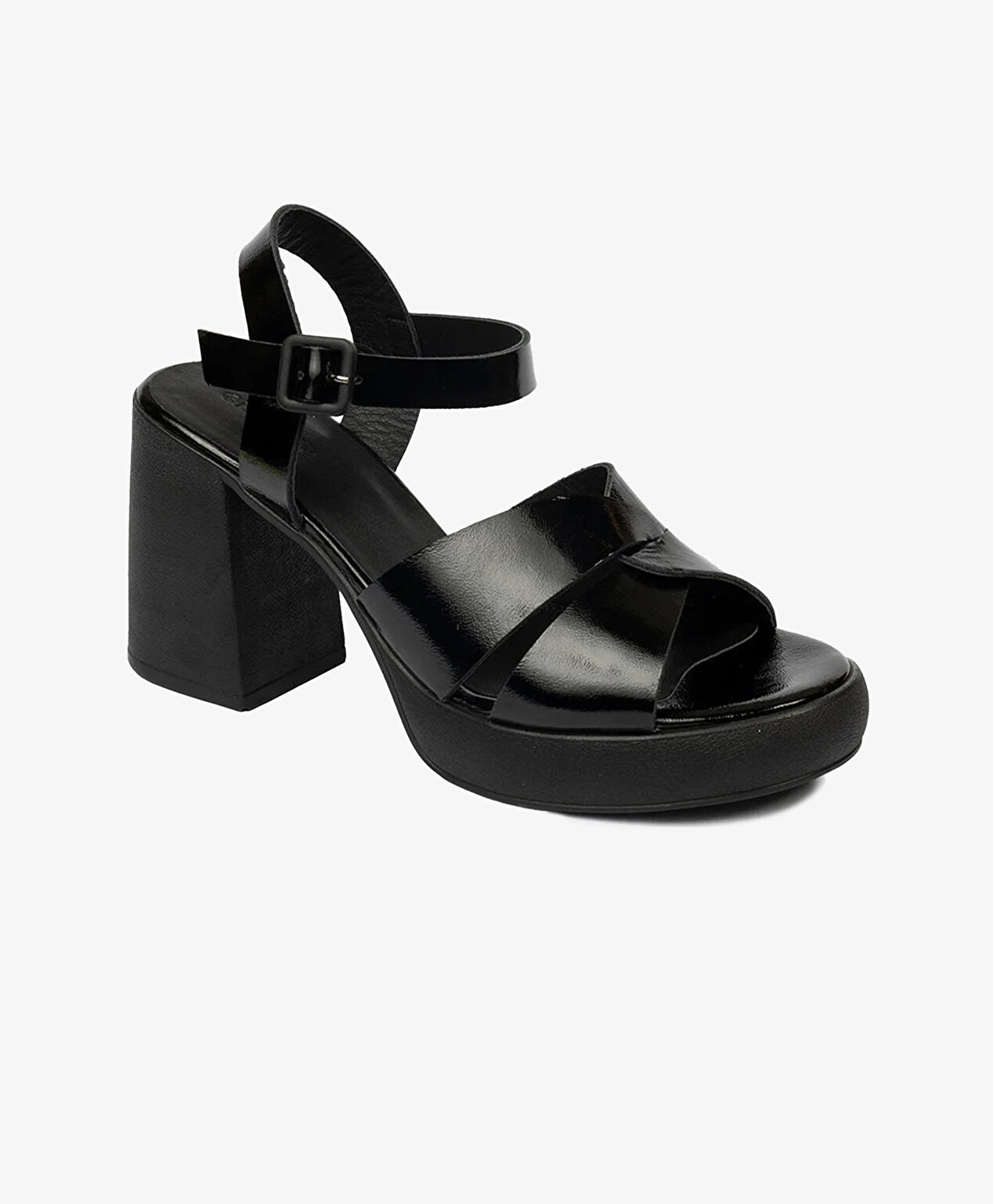 Kadın Siyah Hakiki Deri Sandalet - 2