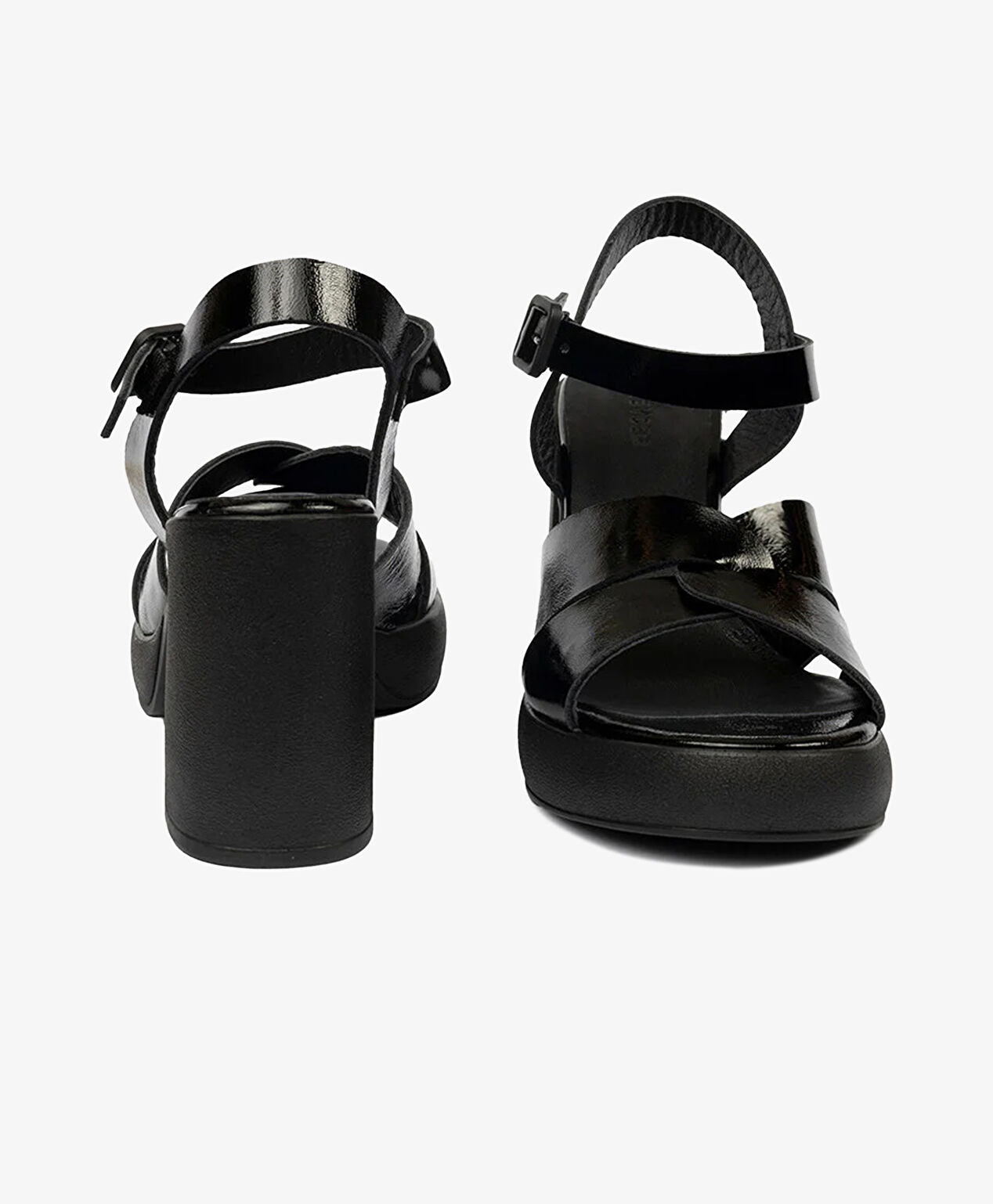 Kadın Siyah Hakiki Deri Sandalet - 7