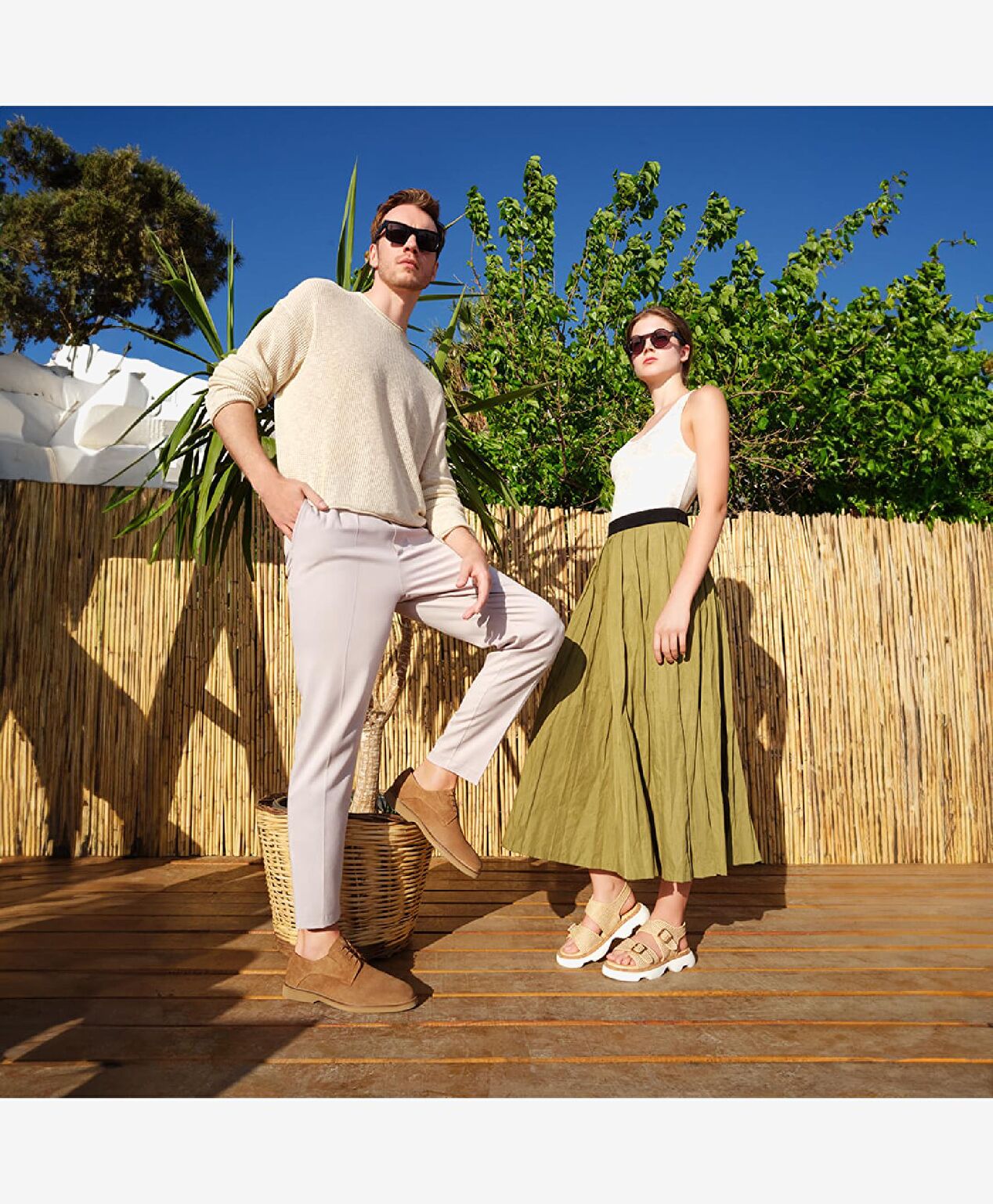 Kadın Bej Hakiki Deri Sandalet - 8