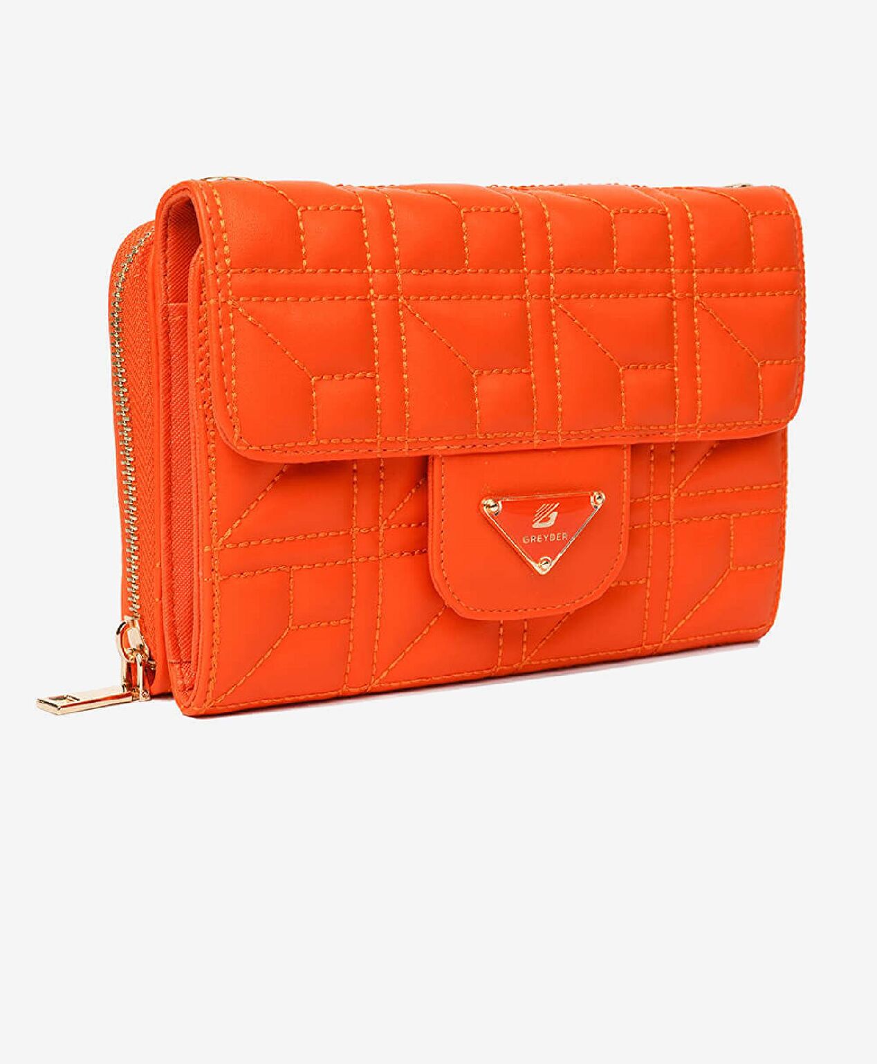 Kadın Turuncu Mıknatıslı Omuz Çantası - 2