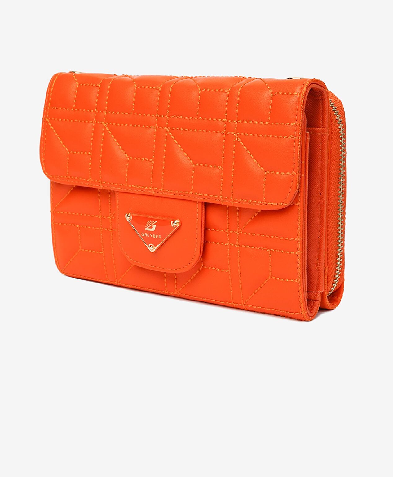 Kadın Turuncu Mıknatıslı Omuz Çantası - 3