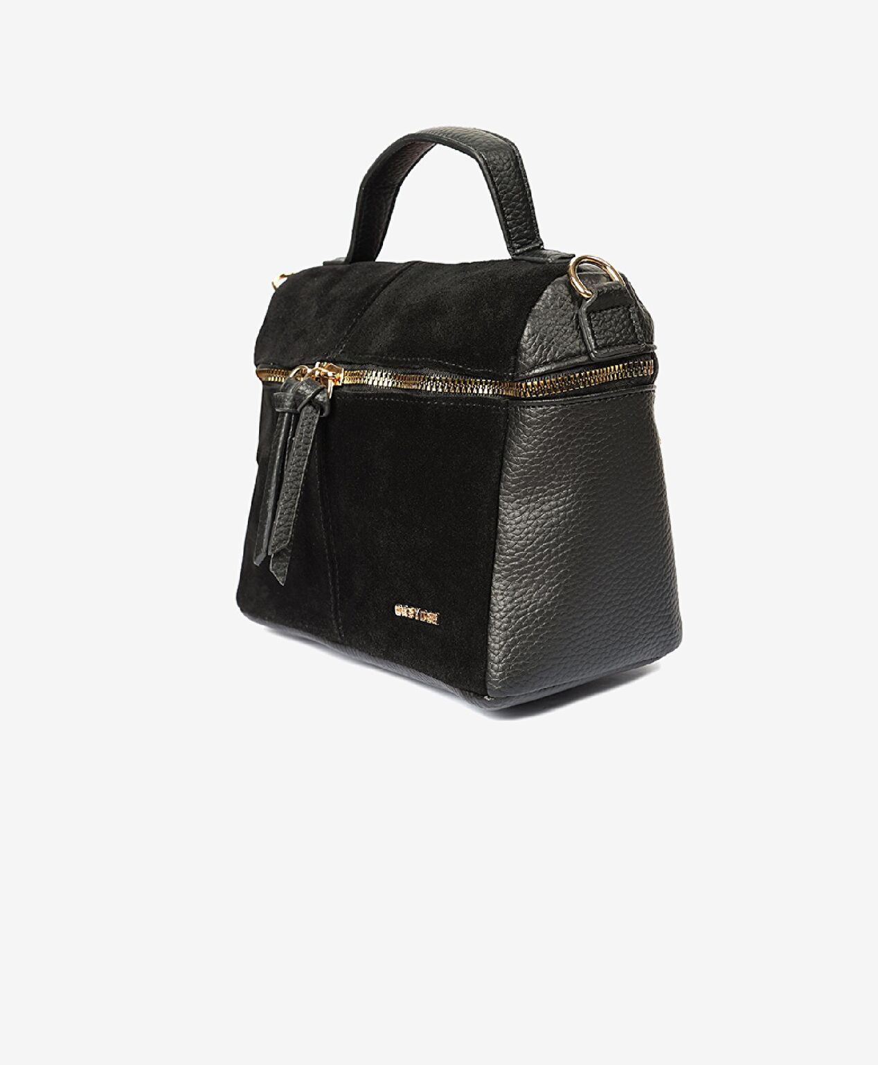 Kadın Siyah İki Bölmeli Omuz Çantası - 3