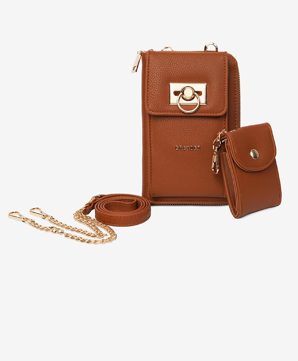 Kadın Taba Tokalı Çapraz Çanta - 2