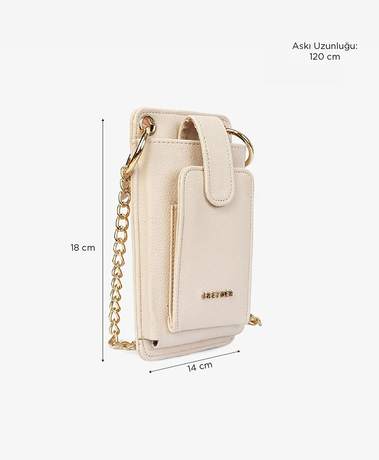 Kadın Siyah Çıtçıtlı Çapraz Çanta - 6