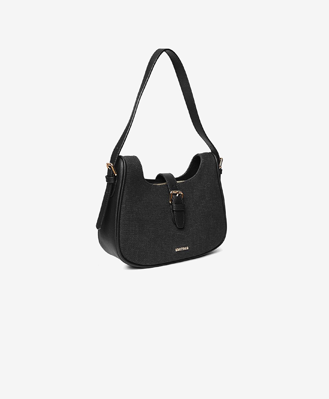 Kadın Siyah Tek Bölmeli Kol Çantası - 2