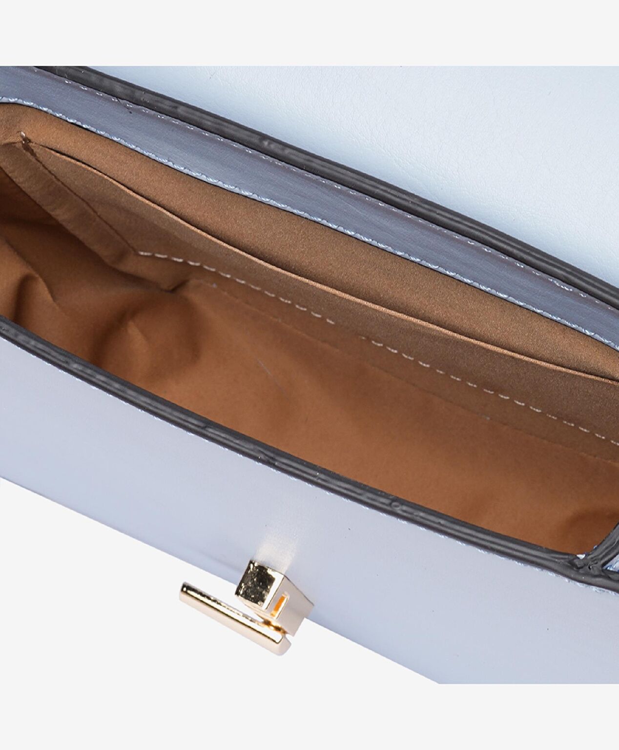 Kadın Mavi Tokalı Kol Çantası - 5