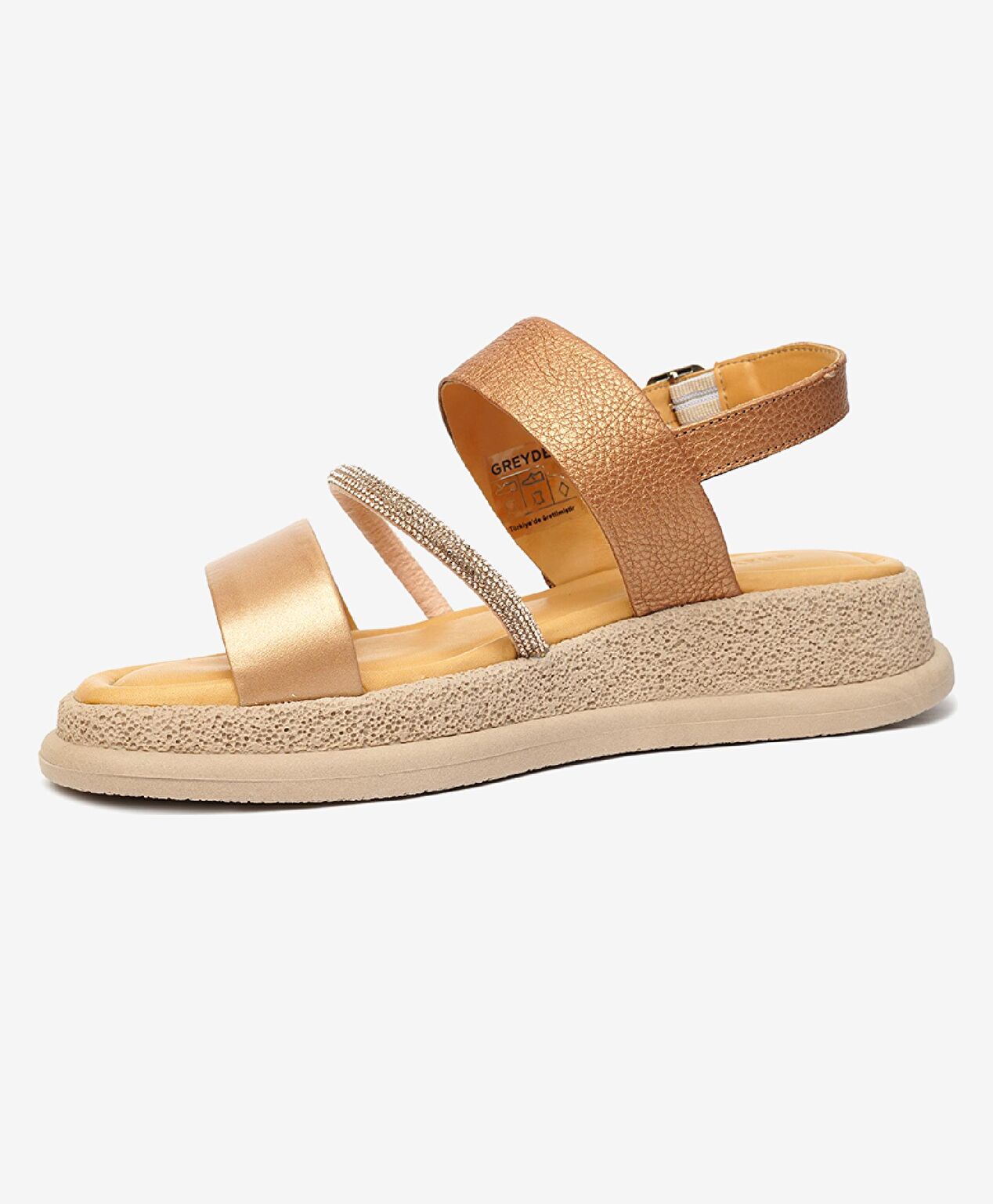 Kadın Bakır Hakiki Deri Sandalet - 3