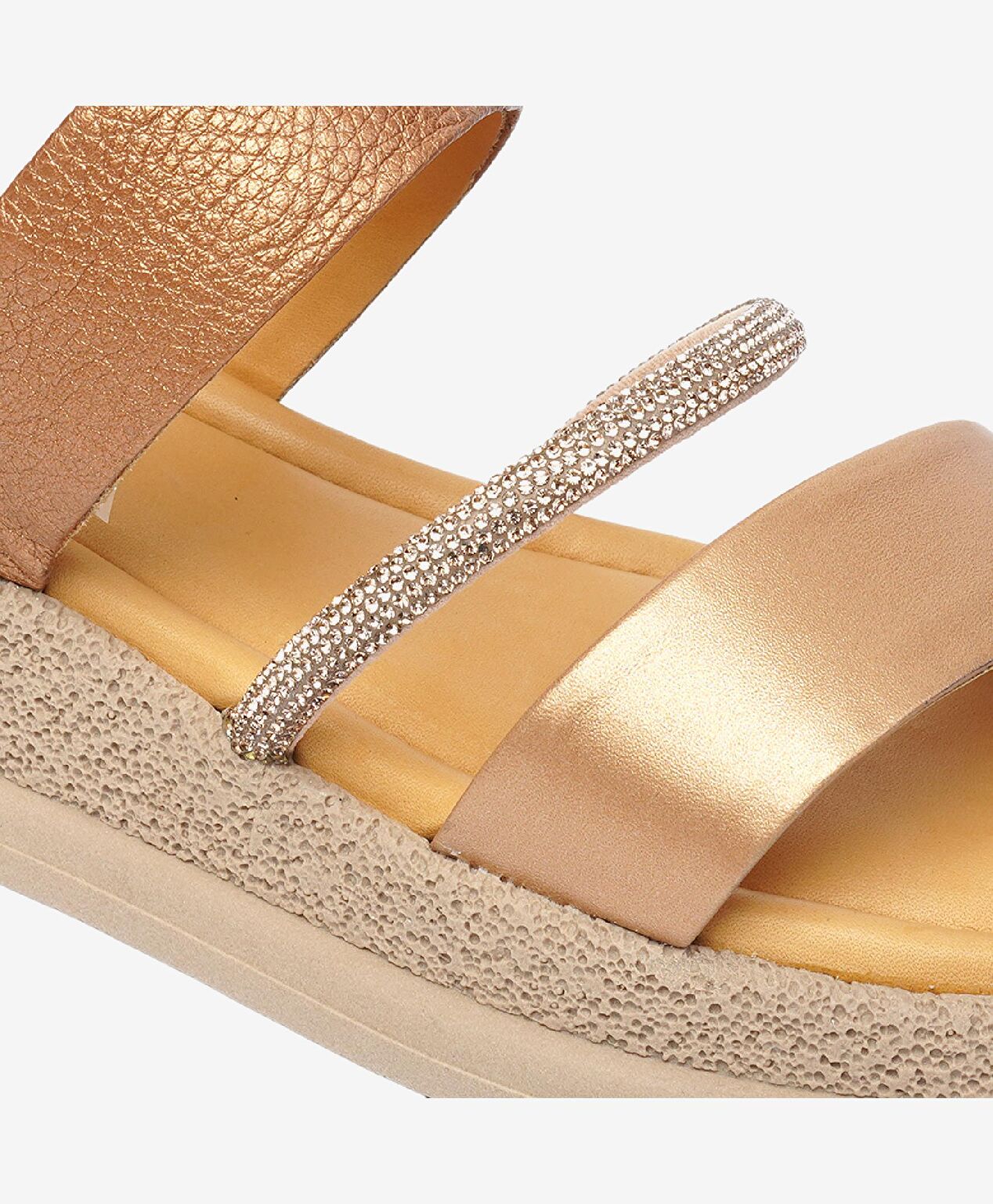 Kadın Bakır Hakiki Deri Sandalet - 5