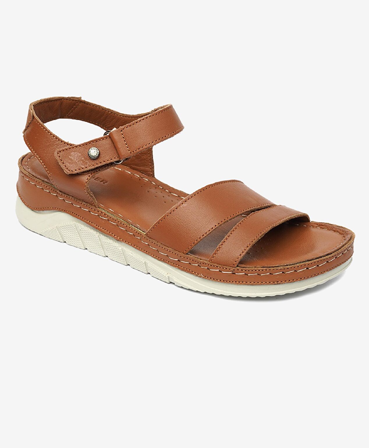 Kadın Taba Hakiki Deri Sandalet - 2