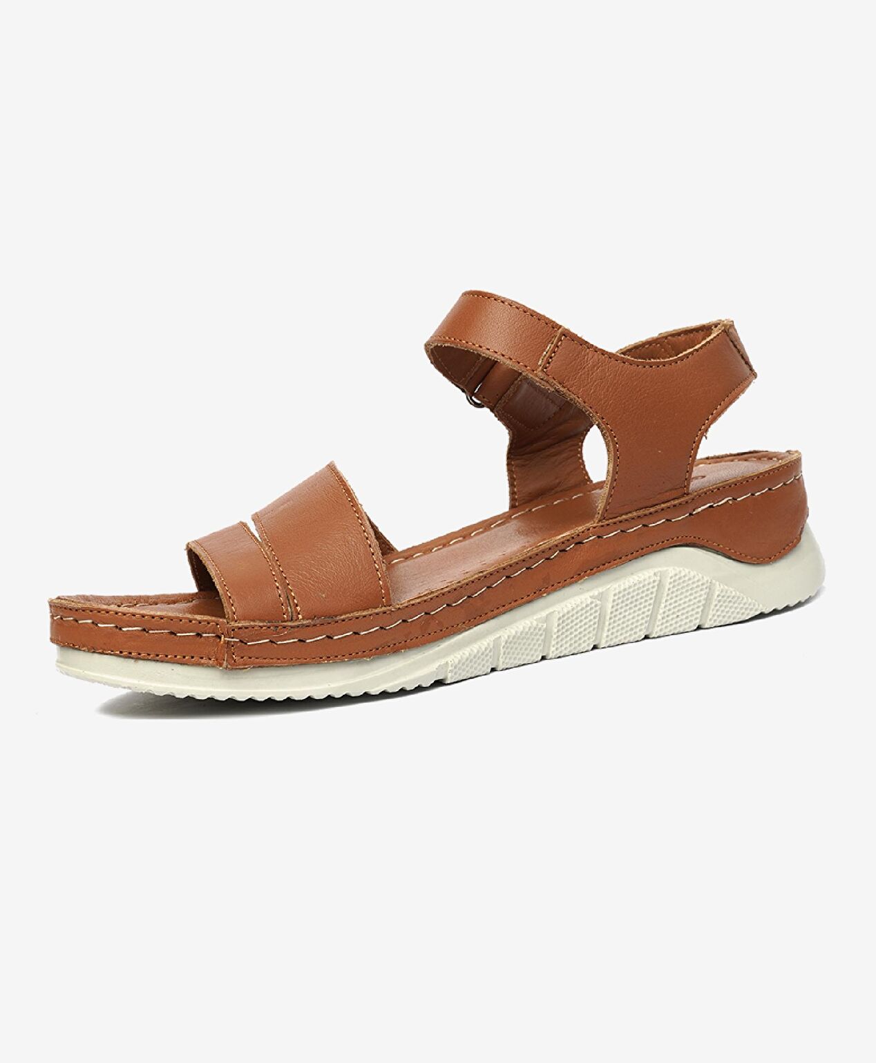 Kadın Taba Hakiki Deri Sandalet - 3