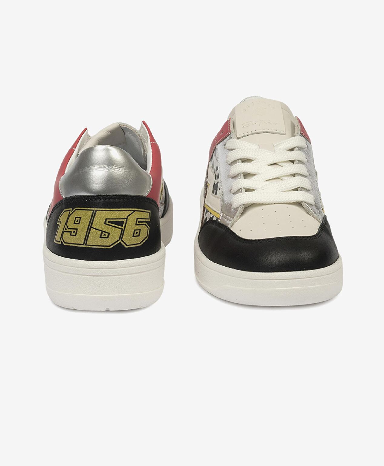 Kadın Siyah Gümüş Hakiki Deri Sneaker Ayakkabı - 7