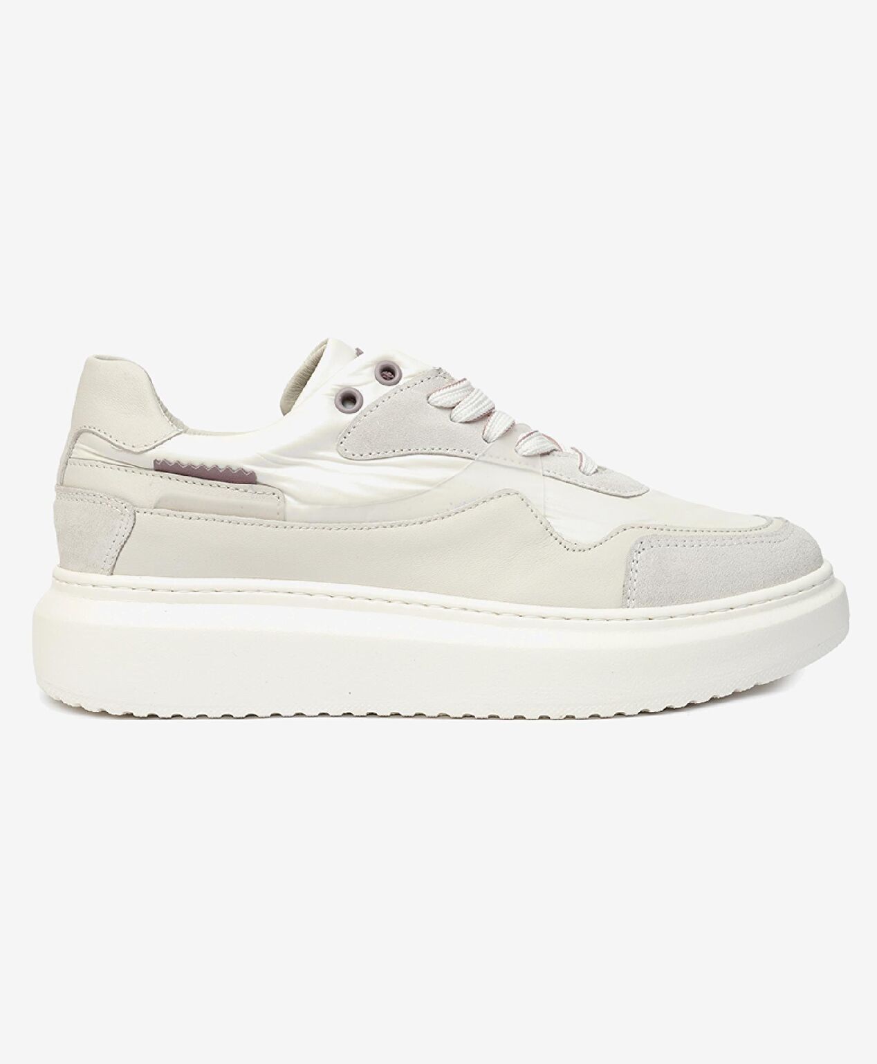 Kadın Beyaz Hakiki Deri Sneaker Ayakkabı - 1