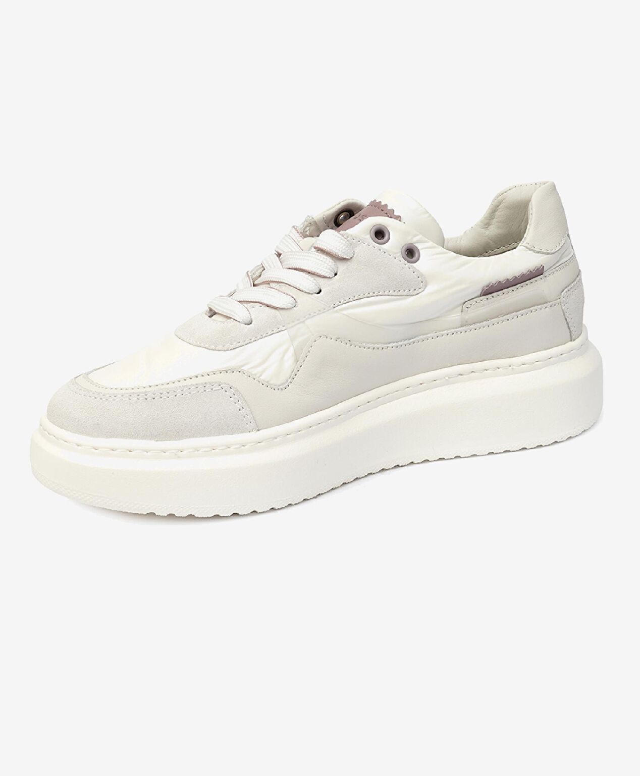 Kadın Beyaz Hakiki Deri Sneaker Ayakkabı - 3