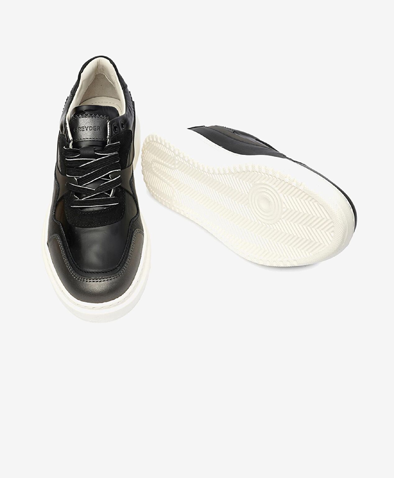 Kadın Siyah Hakiki Deri Sneaker Ayakkabı - 6