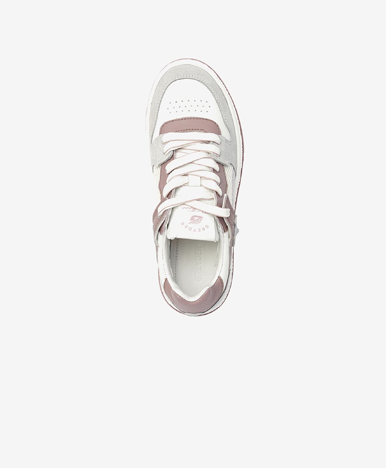 Kadın Beyaz Lila Hakiki Deri Sneaker Ayakkabı - 4