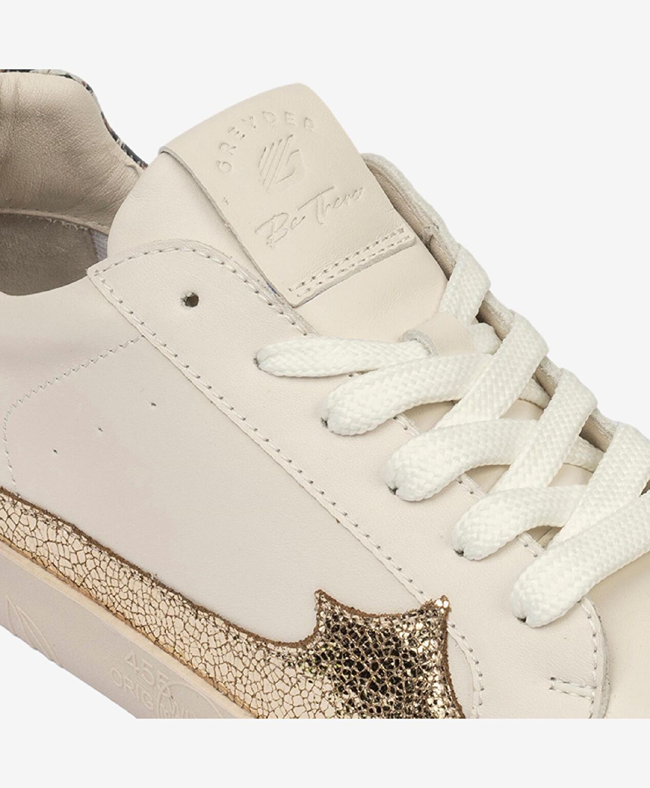 Kadın Kirli Beyaz Leopar Hakiki Deri Sneaker Ayakkabı - 7