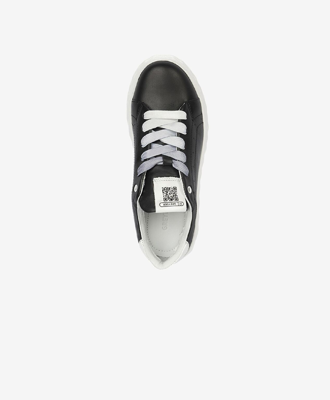 Kadın Siyah Hakiki Deri Sneaker Ayakkabı - 4
