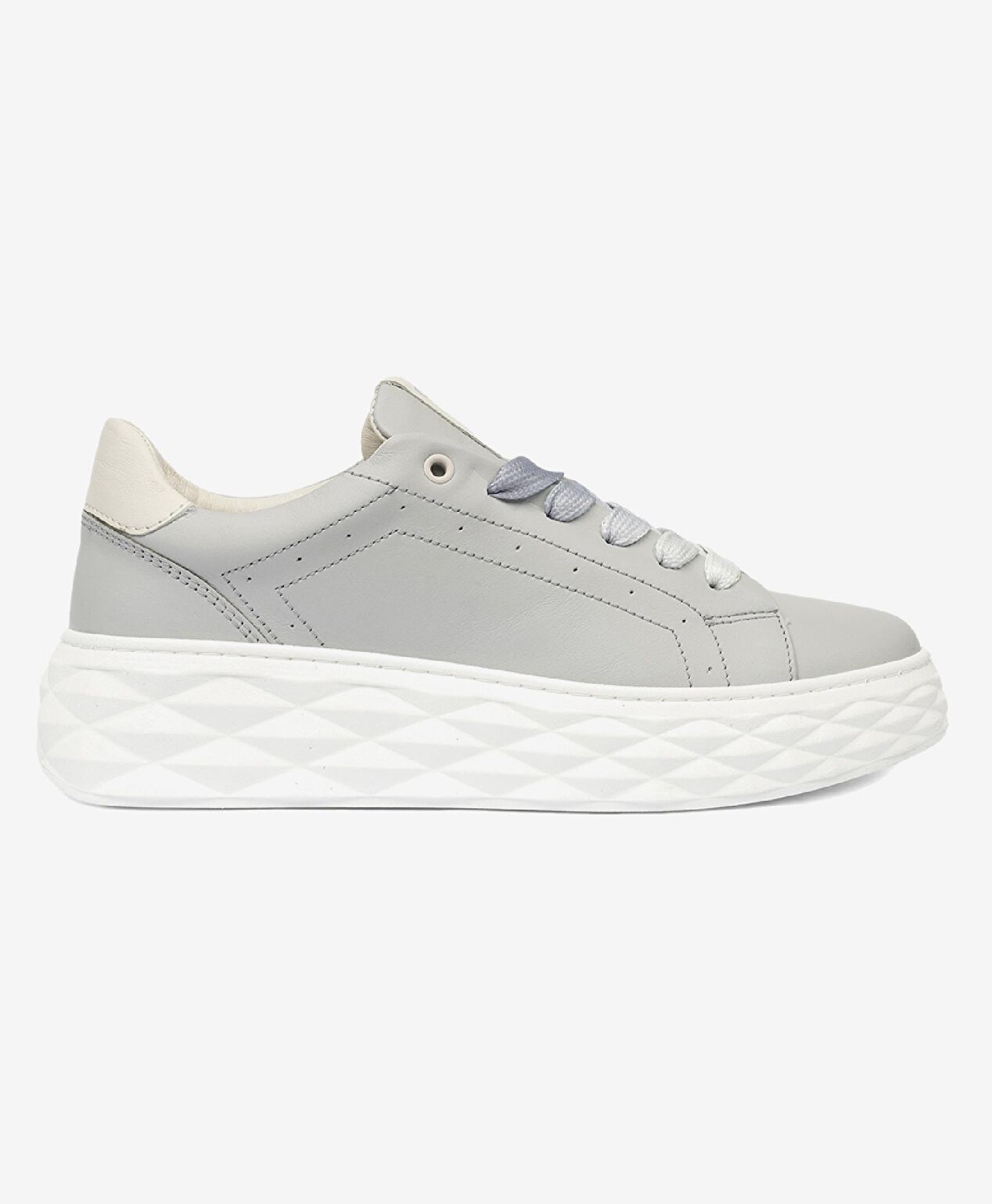Kadın Açık Mavi Hakiki Deri Sneaker Ayakkabı - 1