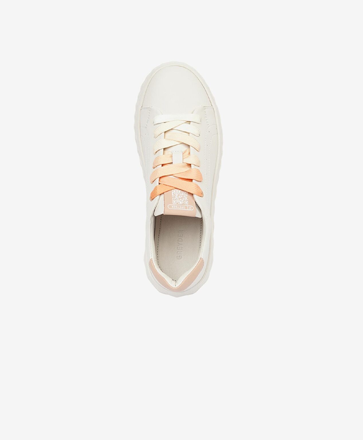 Kadın Kirli Beyaz Nude Hakiki Deri Sneaker Ayakkabı - 5