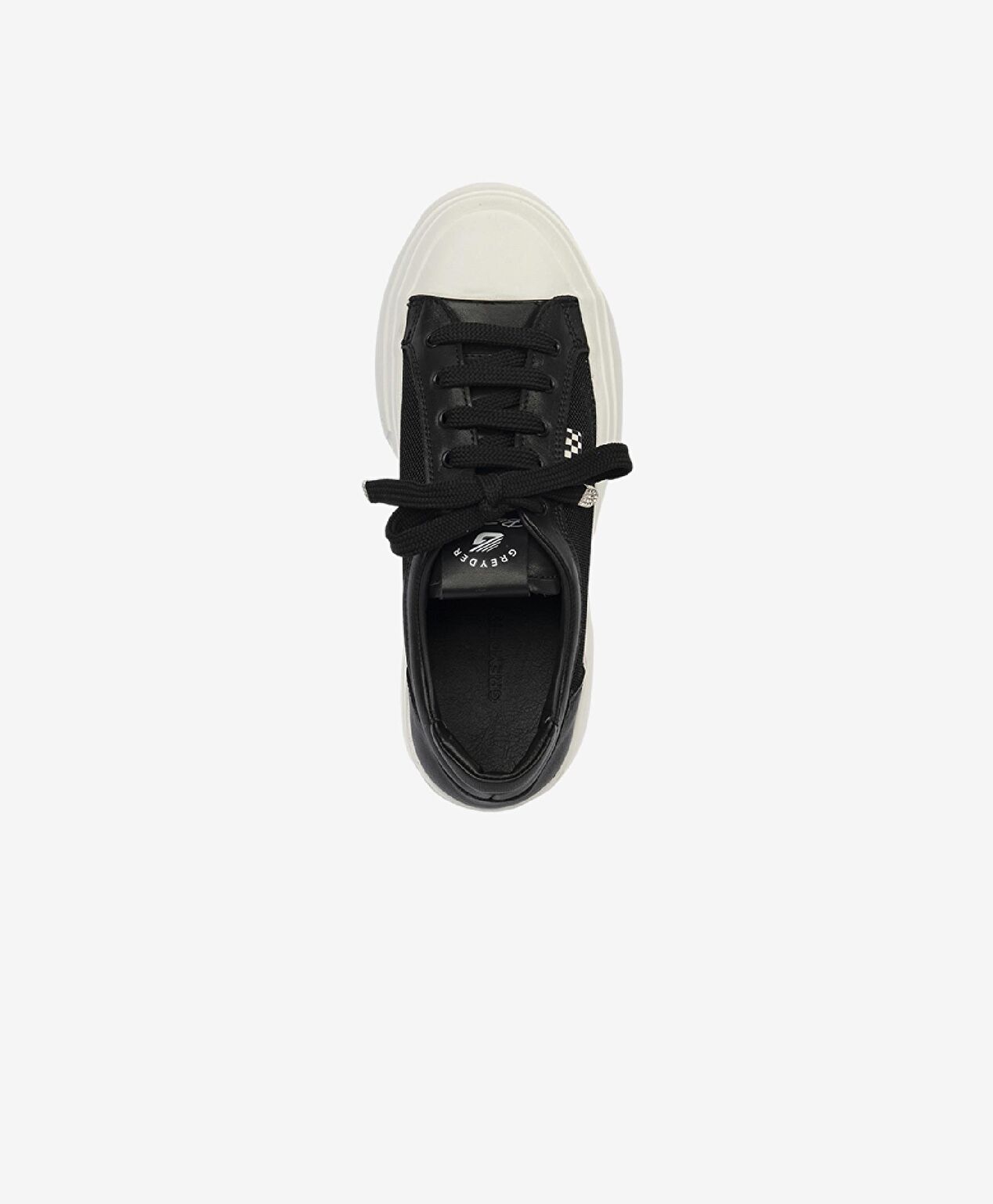 Kadın Siyah Hakiki Deri Sneaker Ayakkabı - 4