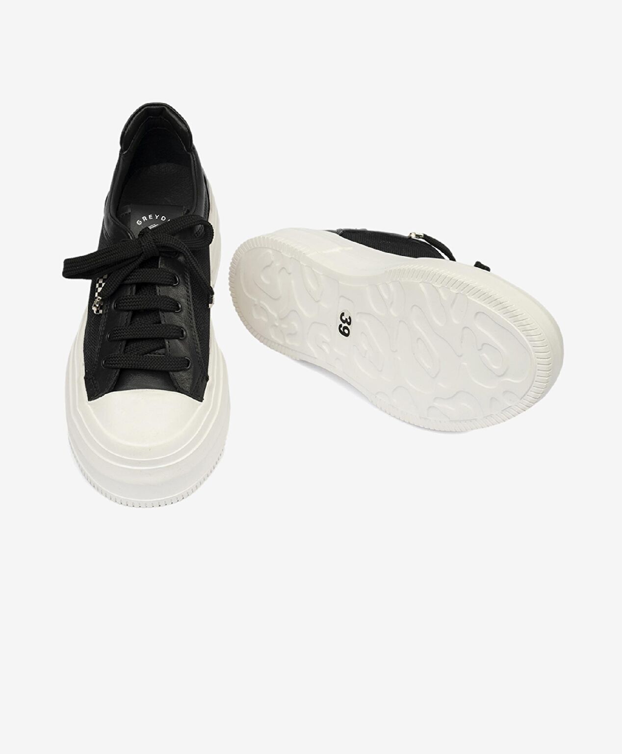 Kadın Siyah Hakiki Deri Sneaker Ayakkabı - 6