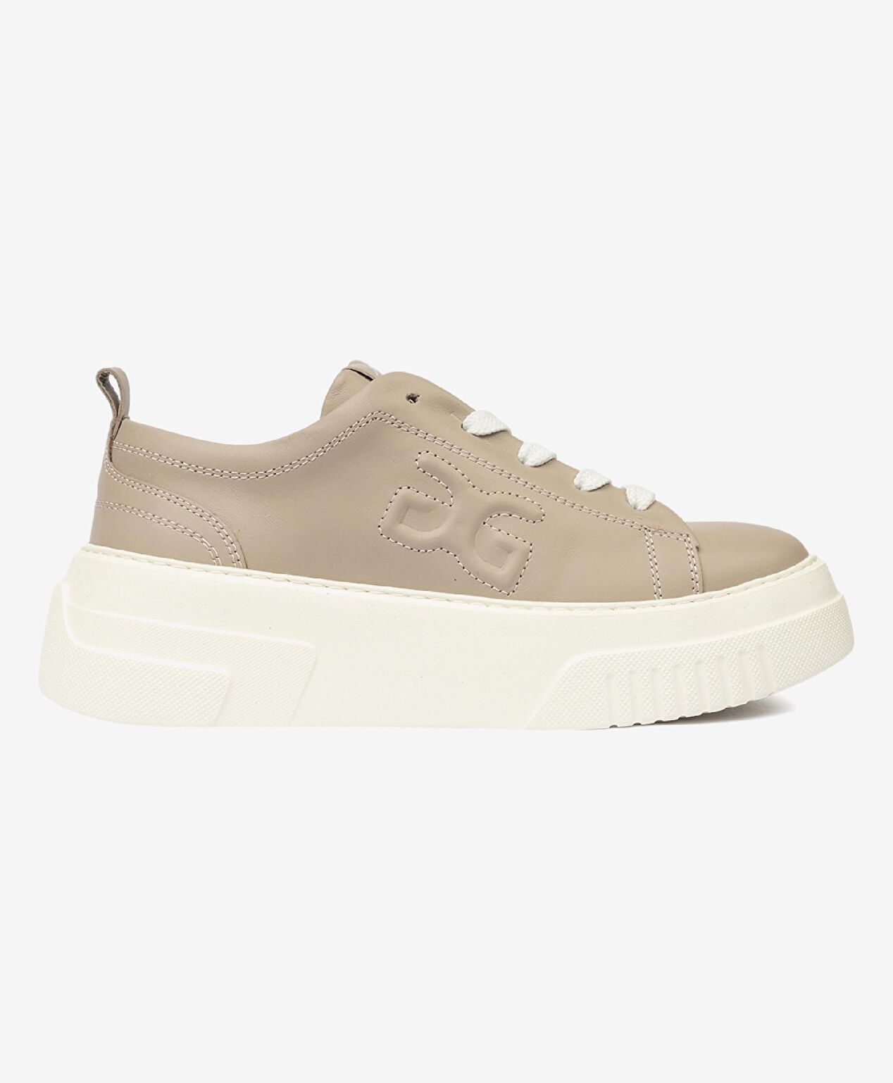 Kadın Vizon Hakiki Deri Sneaker Ayakkabı - 1