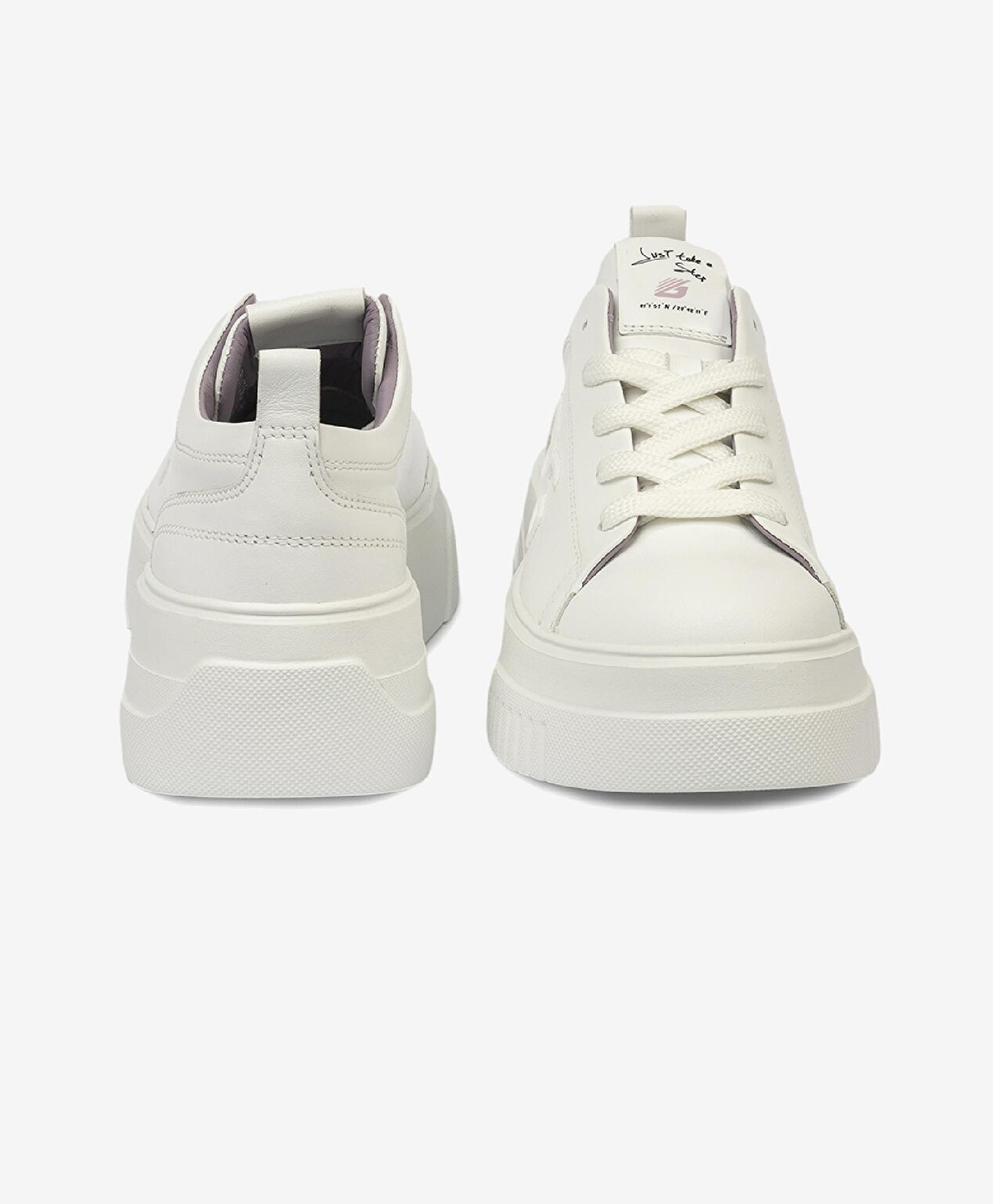 Kadın Beyaz Hakiki Deri Sneaker Ayakkabı - 9