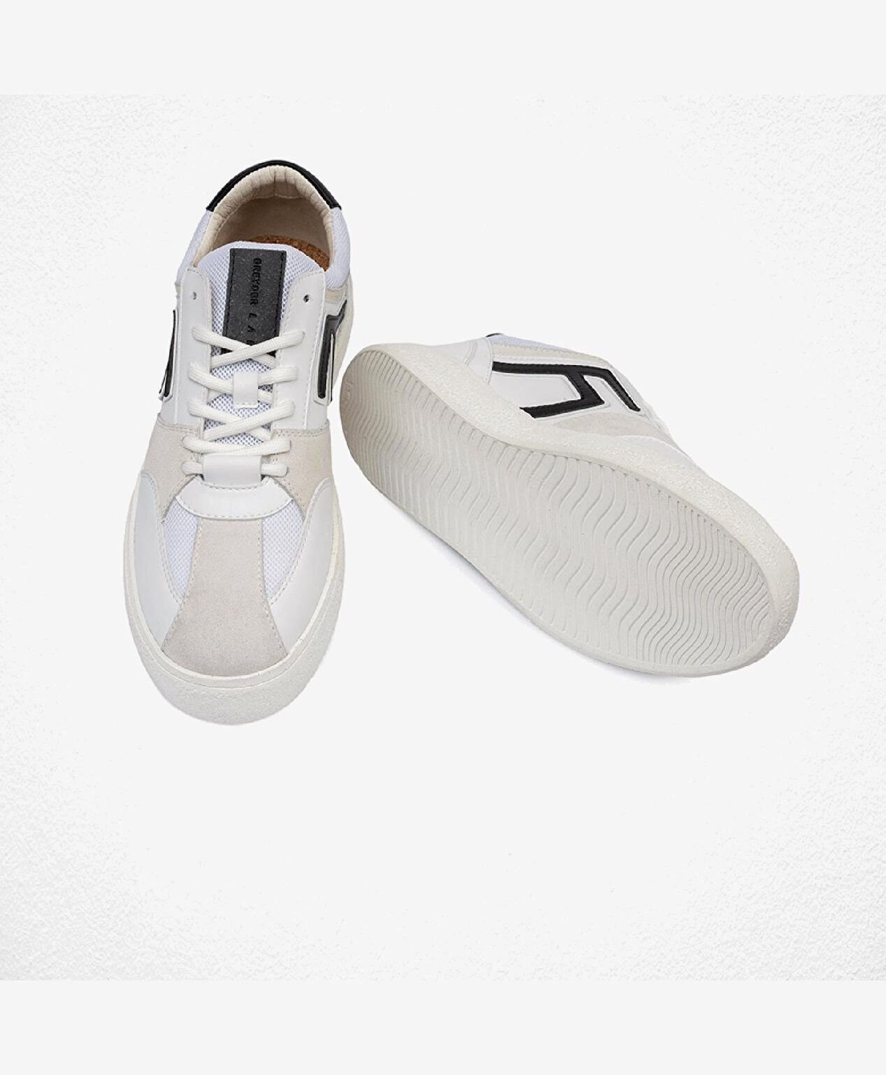 GreyderLab Kadın Beyaz Siyah Sneaker Ayakkabı - 6
